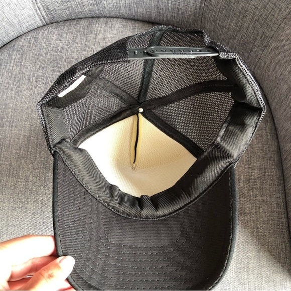 Black PROBLEM neoprene trucker mesh hat cap adjustable back - Picture 5 of 9